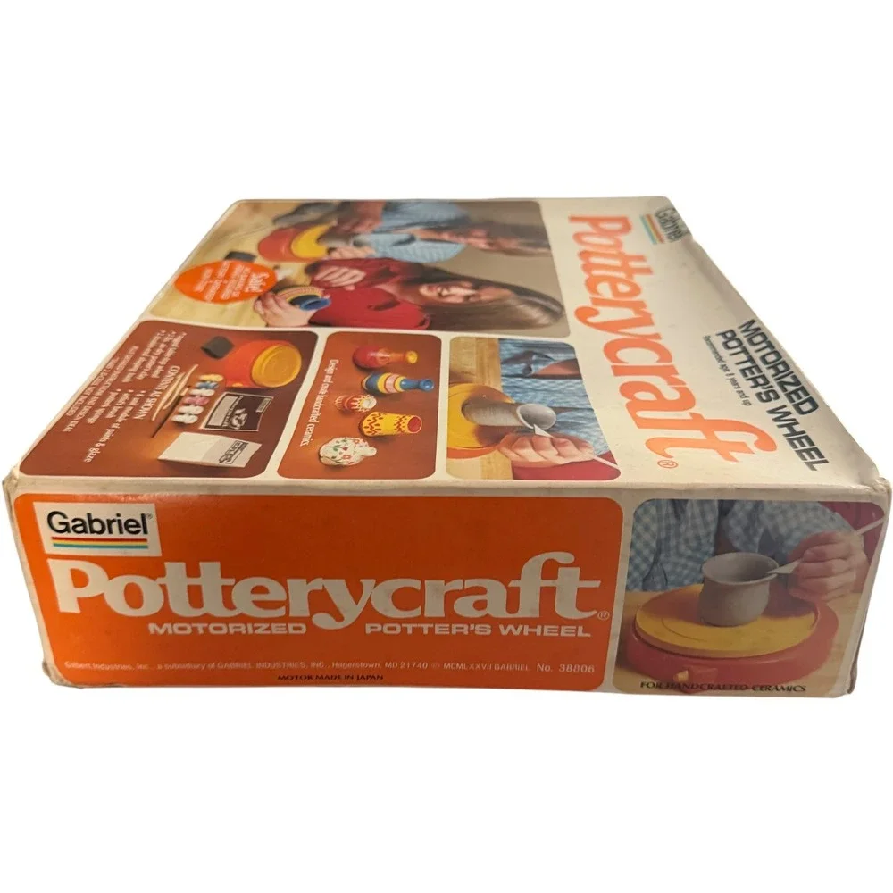 Gabriel‎ Potterycraft Motorized Potter's Wheel Vintage 38806 Tested Working 1977